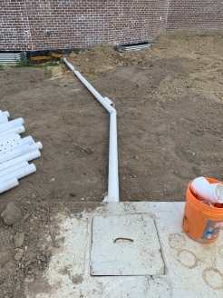 House to tank pipe